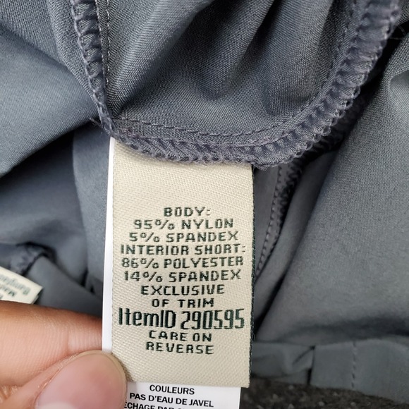 L.L. Bean Golf‎ Skort Womens 6 Gray Stretch Lined Regular Fit Performance Hiking - Picture 7 of 9
